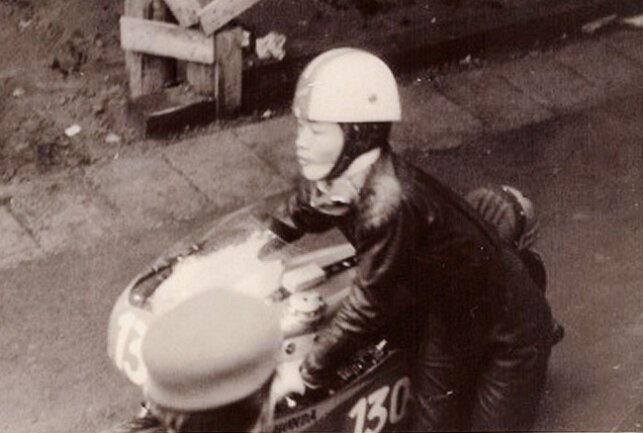 Kunimitsu Takahashi 1961 auf dem Sachsenring. Foto: Archiv Thorsten Horn