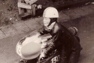 Kunimitsu Takahashi setzte Meilenstein - Kunimitsu Takahashi 1961 auf dem Sachsenring. Foto: Archiv Thorsten Horn