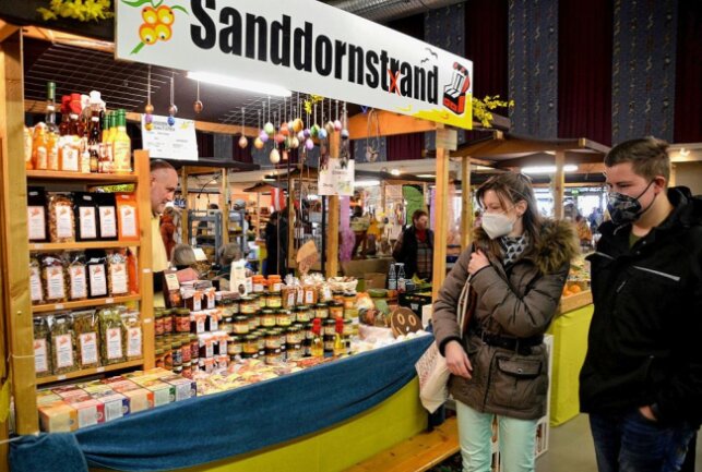 Die Eröffnung des 26. Europäischen Bauernmarktes in der Biller-Veranstaltungshalle in Plauen war ein emotionales Ereignis. Foto: Karsten Repert