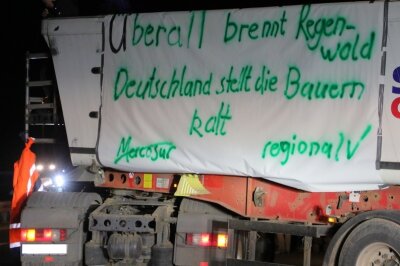 Landwirte setzen ein Zeichen in Chemnitz. Foto: Jan Haertel/ChemPic