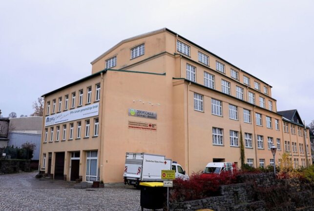 Die Oberschule Beierfeld - hier das Ausweichquartier während des aktuellen Umbaus - bleibt bis nächsten Freitag dicht. Foto: Carsten Wagner