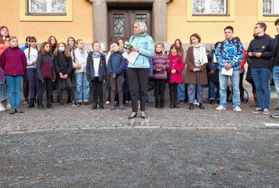 Leipziger gedachten Opfern der Novemberprogrome - Versammlung. Foto: Anke Brod