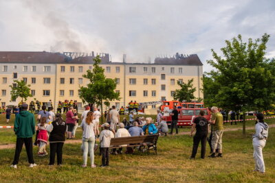 Leisnig: Fünf Verletzte nach Brand in Mehrfamilienhaus - In Leisnig brannte es in einem Mehrfamilienhaus. Foto: LausitzNews