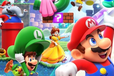 Mario, immer wieder Mario: Die bekannteste Figur der Gaming-Welt im Wandel der Zeit - Am 20. Oktober 2023 kam "Super Mario Bros. Wonder" exklusiv für die Switch auf den Markt. Darin gelingt es den Machern selbst eingeschworene Fans zu überraschen: Wer eine Wunderblume berührt, erlebt sein blaues Wunder: Röhren werden plötzlich lebendig, Horden von Gegnern überraschen Mario und seine Freunde und die altbekannten Charaktere erhalten bisweilen ein völlig anderes Aussehen. So können sich Mario und Co. nun auch in einen Elefanten verwandeln!