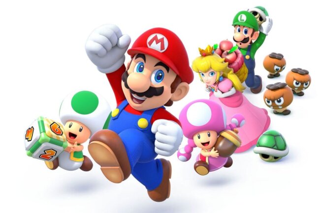 Mario, immer wieder Mario: Die bekannteste Figur der Gaming-Welt im Wandel der Zeit - Mario als Gastgeber: Seit 1998 steigen immer wieder seine "Party"-Runden - eine launige Kombination aus Brett- und Minispiel-Sammlung. 