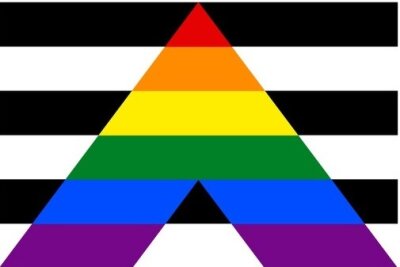 Die Flagge von Straight Ally: Straight Ally sind heterosexuelle Personen, die sich als cisgender identifizieren und die LGBTQIA+ Szene unterstützen. 