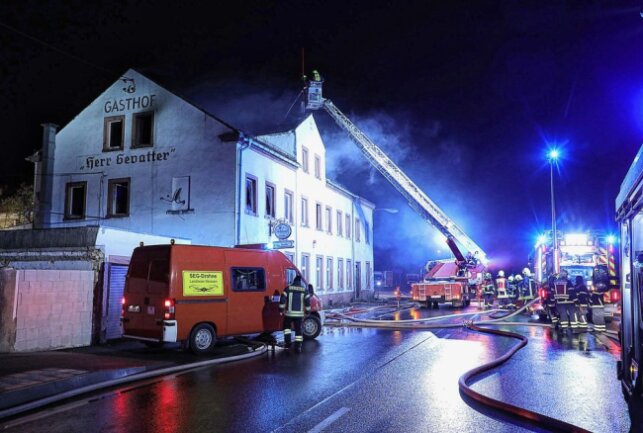 Bei dem Brand auf dem Gasthof entstand ein Schaden in Höhe von 100.000 Euro. Foto: Roland Halkasch