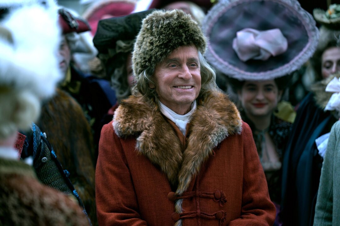 Michael Douglas als Gründervater Benjamin Franklin - Michael Douglas in der ersten Folge der Serie "Franklin".
