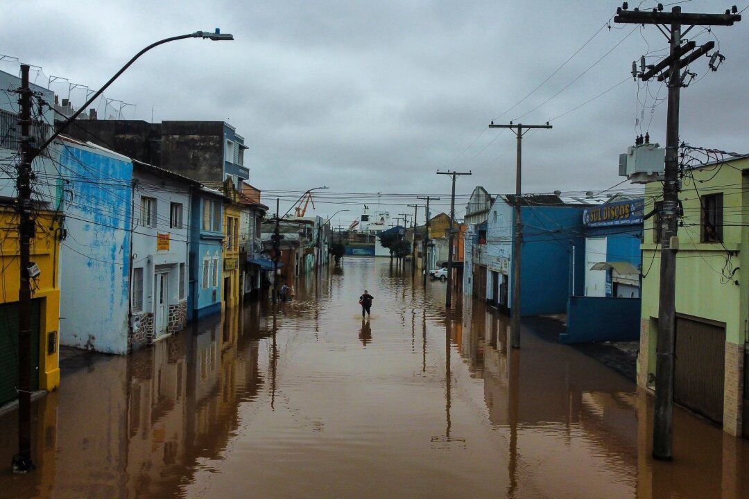 Mindestens 66 Tote bei Überschwemmungen in Brasilien - Tagelanger Regen hat die Gegend um Porto Alegre überflutet.