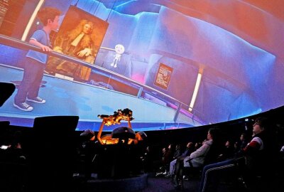 Minikosmos Lichtenstein öffnet in den Winterferien erneut seine Tore - Im Minikosmos gibt es auch 360-Grad-Kino. Foto: Markus Pfeifer