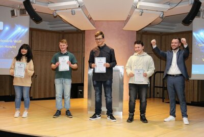 Mit 22 richtigen Antworten zum Sieg - Die Sieger in der Kategorie "Beste Schüler" Foto: Ludmila Thiele