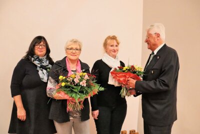 Zur Jahreshauptversammlung: Gabriele Lorenz, Veronika Hahn, Annett Roch und Karl-Heinz Richter (v.l.). Foto: Ilka Ruck