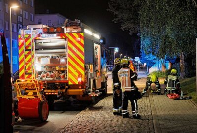 Mitten in der Nacht: Brand in Chemnitzer Einkaufszentrum - Nächtlicher Brand im Gablenz Center. Foto: Harry Haertel