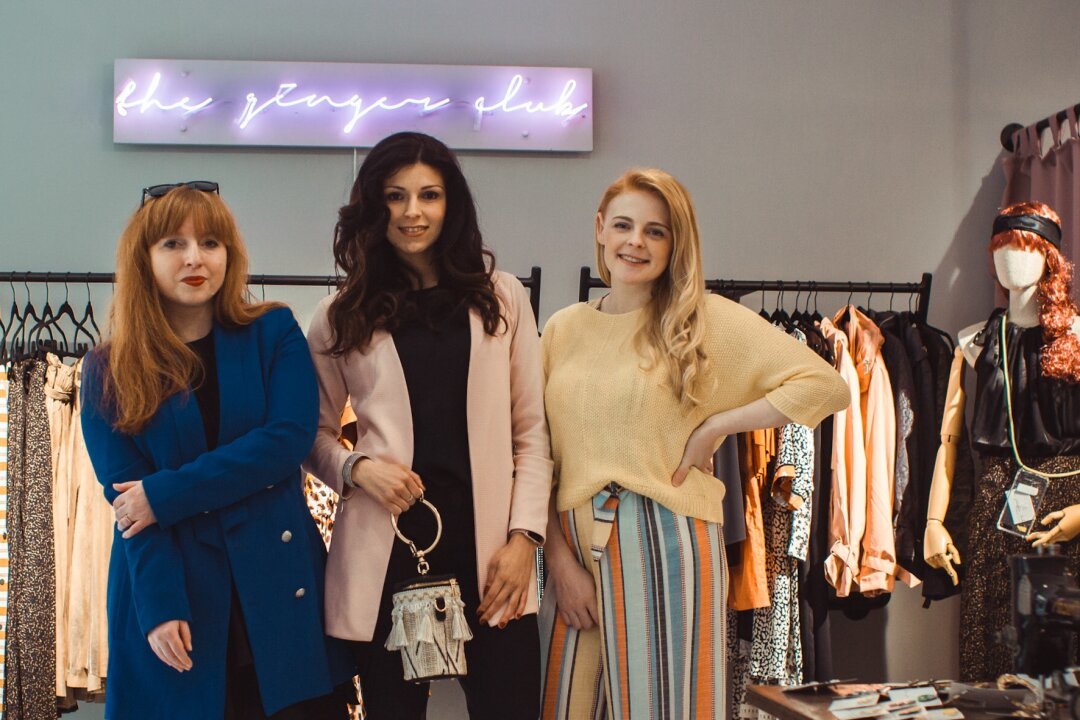 Mode und Netzwerk trifft aufeinander - Inhaber "The Ginger Club" Daniela Anis, Redakteurin Nicole Neubert und Bloggerin Lydia Dick.