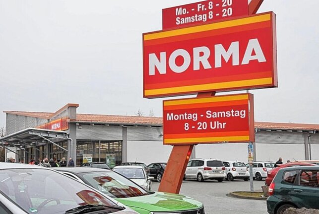 Moderner Einkaufsmarkt: Neueröffnung bei Norma in Siebenlehn - Die Norma-Filiale in Siebenlehn wurde neu eröffnet. Foto: Andrea Funke