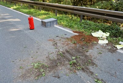 Motorradunfall in Eibenstock: Fahrer schwer verletzt - Am Sonntag kam es in Eibenstock zu einem schwereren Motorradunfall. Foto: Niko Mutschmann
