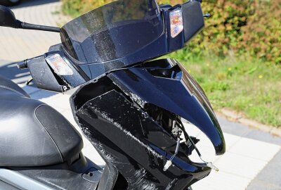 Motorradunfall in Schönheide -Rettungshubschrauber im Einsatz - Unfall in Schönheide. Foto: Niko Mutschmann