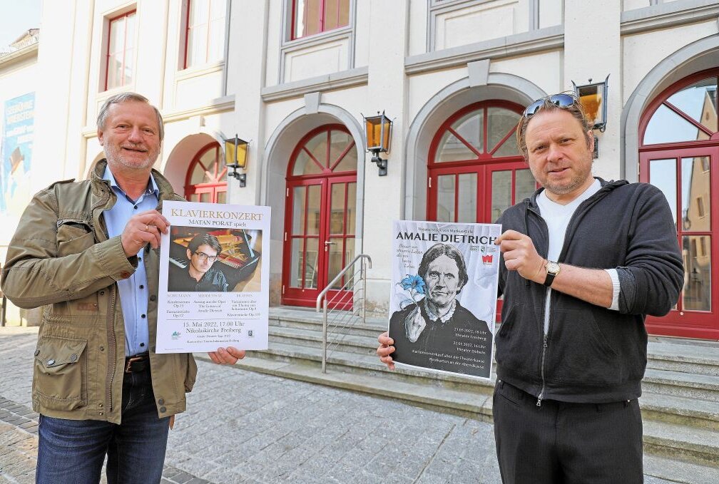 Dietmar Lippert (l.) und Markus Gille laden zu den Amalie-Dietrich-Tagen ein. Foto: Wieland Josch