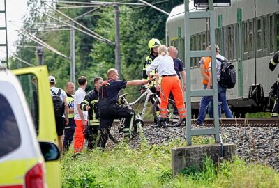 Nach tödlichem Zugunfall in Chemnitz: Bahnstrecke wieder frei - Bei einem Zugunfall kam eine Person ums Leben. Foto: Harry Haertel