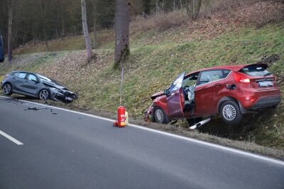 Es ereignete sich ein Unfall in Schwarzenberg. Foto: Niko Mutschmann