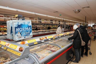 Nahversorger in Rossau eröffnet nach Sanierung - Der Norma-Markt wurde nach vier Tagen wieder eröffnet. Foto: Andrea Funke