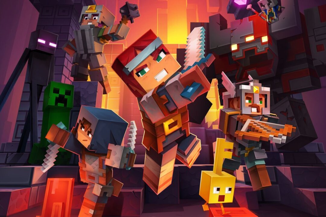 Netflix kündigt animierte "Minecraft"-Serie an - Details über die angekündigte "Minecraft"-Serie von Netflix sind noch Mangelware. (Bild: "Minecraft Dungeons")