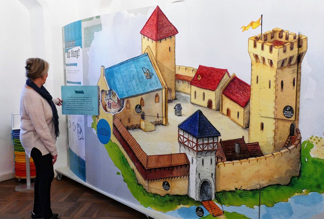 Neue Ausstellung erweckt Mittelalter auf Schloss Wildeck zum Leben - Hinter jedem Türchen dieser Burg warten interessante Informationen zum jeweiligen Bereich. Foto: Andreas Bauer