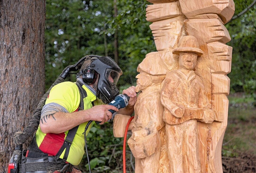 Neuer Holzfigurenpfad in Geyer - In Geyer entsteht ein neuer Schnitzerpfad. Foto: Ronny Küttner