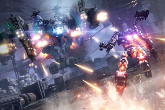 Neues Spiel der "Elden Ring"-Entwickler: "Armored Core 6: Fires of Rubicon" heizt im Sommer ein - Natürlich warten gewaltige Bossgegner auf "Armored Core 6: Fires of Rubicon"-Spieler.