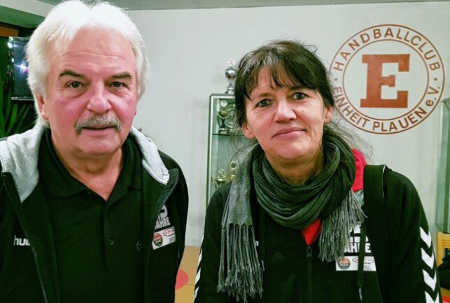 Neujahrsempfang: Einheit Plauen feiert den 13. Sieg in Folge -  Brauerei bleibt drei weitere Jahre Sponsor beim HC Einheit. Foto: Karsten Repert