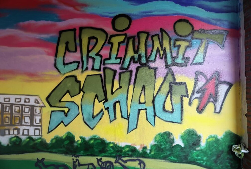Neuntklässler verschönern Crimmitschau mit Graffiti - Grafiti Projekt Crimmitschau. Foto: Mario Dudacy 