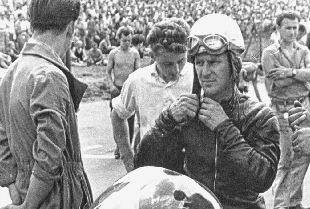 Neuseeländer mit gutem Ruf am Sachsenring -  John Hempleman 1960 auf dem Sachsenring. Foto: Günter Geyler / Archiv Thorsten Horn