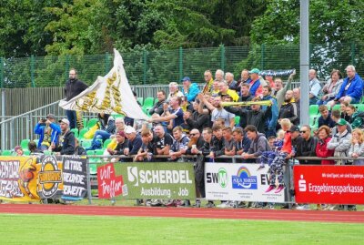 Oberliga-Aufsteiger Marienberg mit sensationellem Saisonstart - Unterstützt wurde die VFC-Elf von vielen lautstarken Fans. Foto: Andreas Bauer