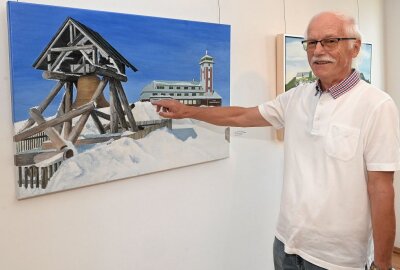 Oelsnitzer Künstler aus der Region zeigen ihre Werke - Lothar Schneider aus Stollberg gehört zu den Ausstellern bei den "Offenen Monaten". Foto: Ralf Wendland