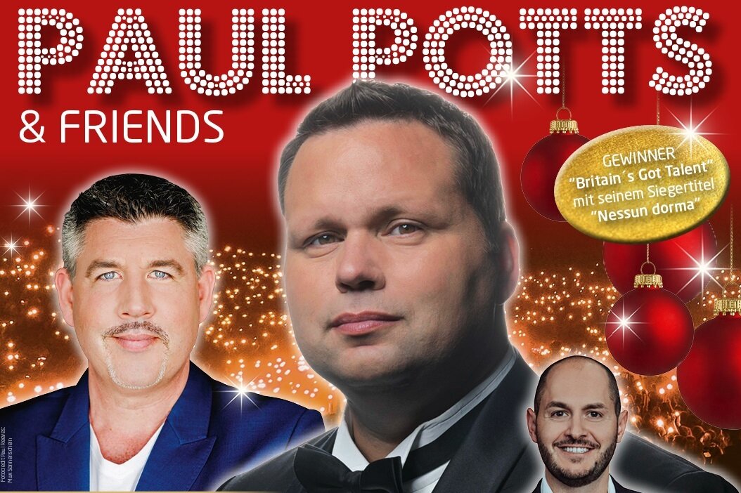 Paul Potts & Friends sind am 1. Dezember zu Gast im Konzert- und Ballhaus Neue Welt in Zwickau.