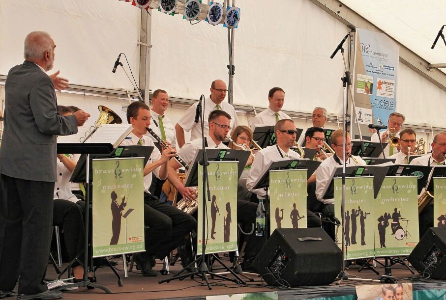 Frühschoppen mit dem Brass & Swingorchester Ottendorf am Sonntag. Foto: Andrea Funke/Archiv