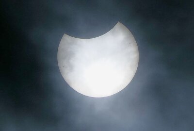 Phänomen am Himmel: Partielle Sonnenfinsternis in der Region zu sehen - Aufgenommen im Landkreis Leipzig/Grimma. Foto:UptodateinGrimmaNews