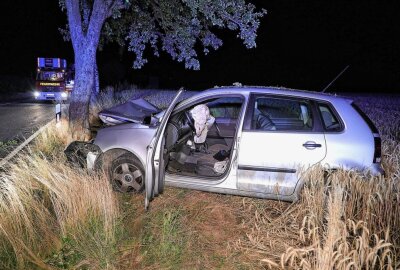 PKW prallt gegen Baum: Fahrer auf S58 schwer verletzt - Zu einem Verkehrsunfall kam es gestern Abend auf der S58. Foto: Roland Halkasch