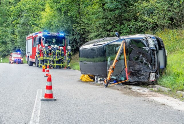 VW-Fahrerin bei Unfall in Hormersdorf verletzt. Foto: André März