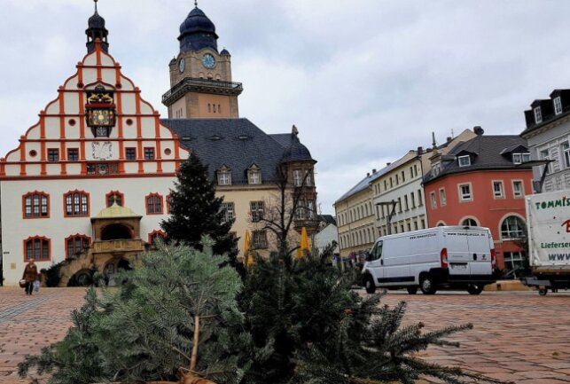 Der Plauener Weihnachtsmarkt ist bereits wieder abgebaut worden. Foto: Karsten Repert
