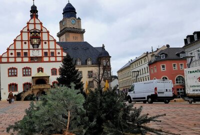 Plauen: Kein Weihnachtsmarkt, keine Tassen - Der Plauener Weihnachtsmarkt ist bereits wieder abgebaut worden. Foto: Karsten Repert