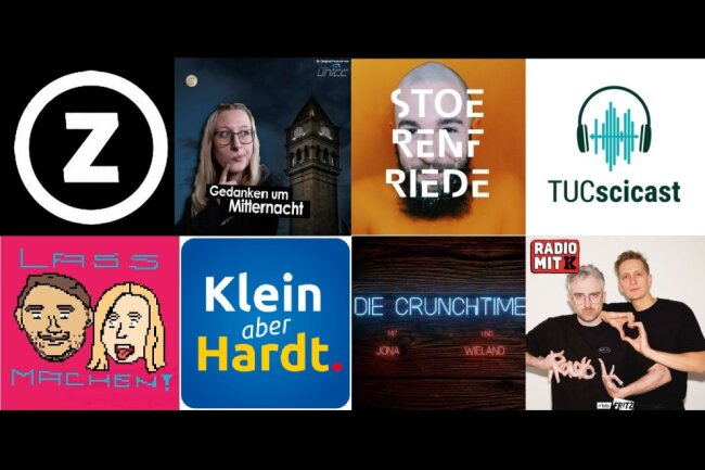 Podcasts aus Chemnitz: Radio mit K, klein aber hardt, Gedanken um Mitternacht, Crunchtime, Tucscicast