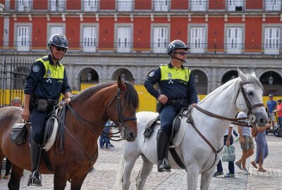 Polizei zu Fuß und Pferd auf Streife beim Stadtfest - Symbolbild. Foto: Pixabay