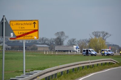 Polizeikontrollen vor Leipzig. Foto: Anke Brod