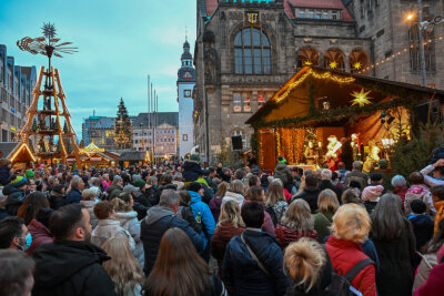 Positive Bilanz für Chemnitzer Weihnachtsmarkt - Der Chemnitzer Weihnachtsmarkt schließt am 23. Dezember. Foto: Andreas Seidel