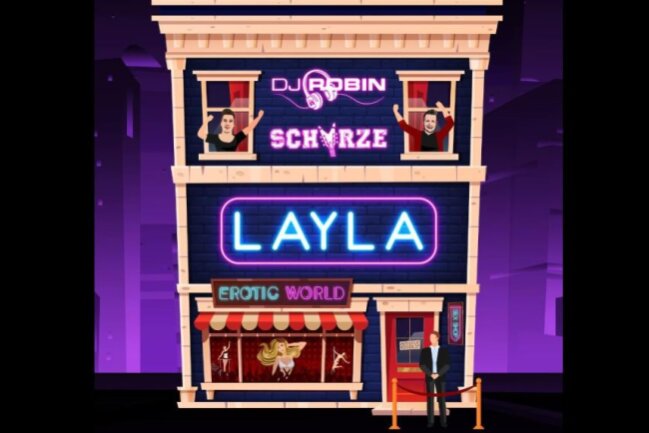 Das Cover zur Single "Layla" von DJ Robin und Schürze.