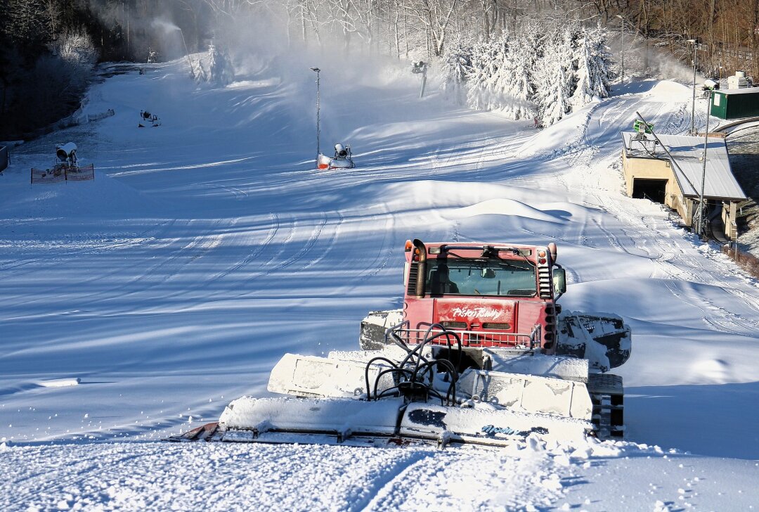 Punktueller Schneefall: Rost's Wiesen bereit für Skispaß - Das Areal Rosts Wiesen lässt Abfahrten auf einer Länge von rund 450 Metern zu. Foto: Knut Berger