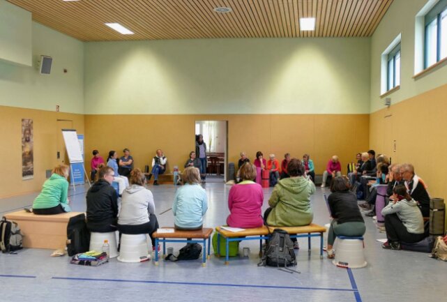 Qigong: Pädagogin bringt Publikum in Dittersdorf zum Staunen - Der Sportgesundheitstag wurde zum 16. Mal von der SG Dittersdorf organisiert. Foto: Andreas Bauer