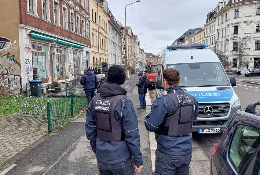 Razzia in Connewitz: Polizeiaktion mit "Linksbezug" - Am Donnerstag fand in Leipzig eine Razzia mit "Linksbezug" statt. Foto: Redaktion