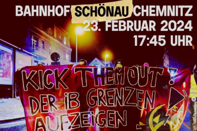 Die Demo startet am Bahnhof Chemnitz - Schönau um 17.45 Uhr